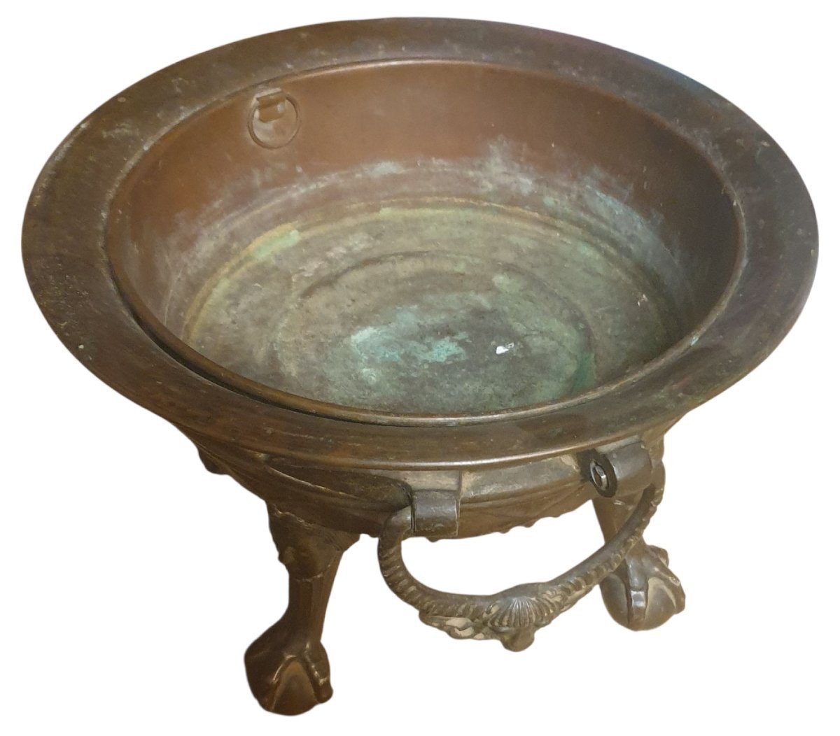 Important brasero jardiniere en bronze XIXeme -photo-2