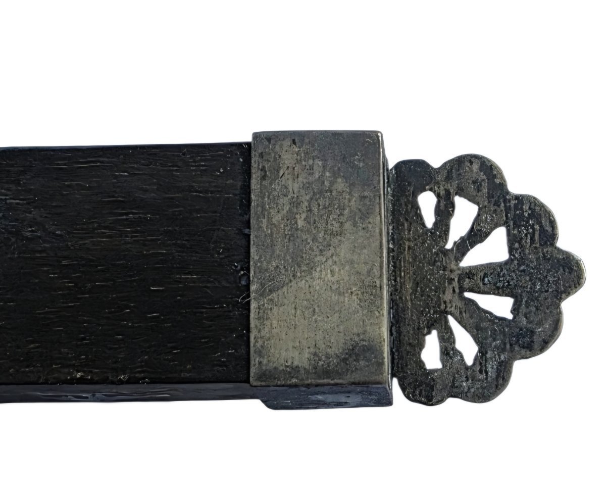 Bishop's Pectoral Cross, Probably 18th Century; Malachite Inlay With Christ In Solid Silver-photo-4