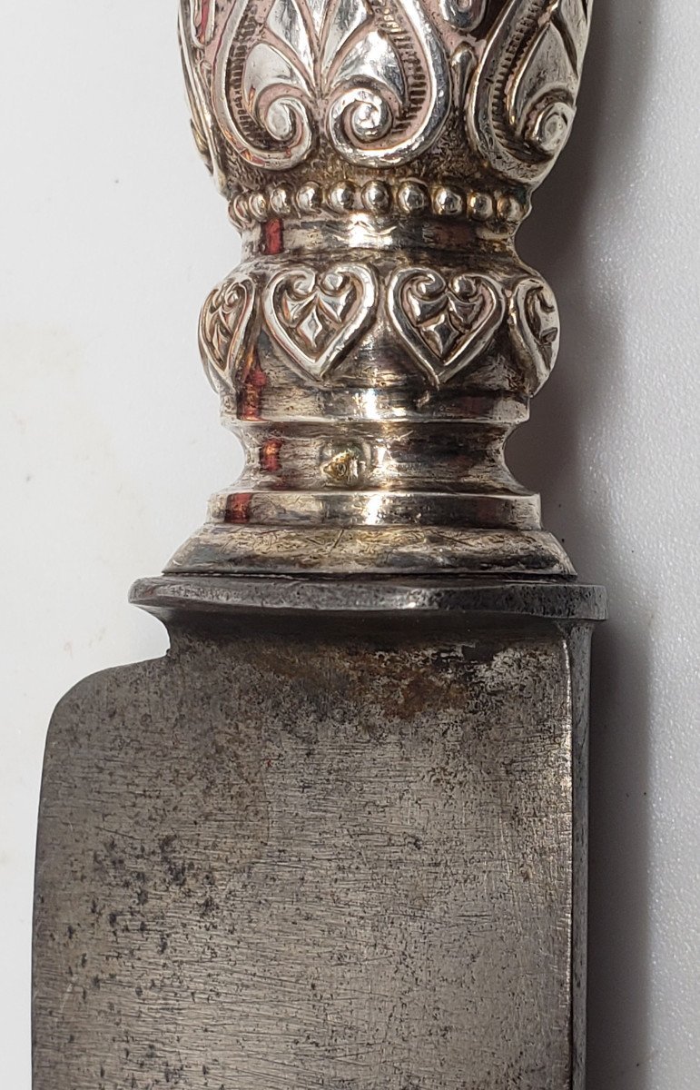 Antique 3-piece Leg Of Lamb Dinner Set, Silver-plated, With Neck Ring, Original Case, Comptoir Général De Paris-photo-4