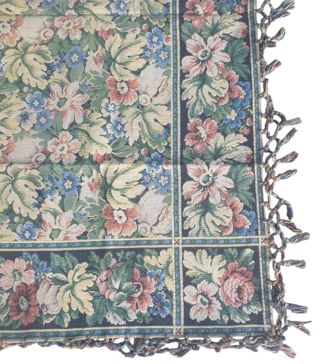 Grande Nappe Tapisserie Vintage Style Gobelins hors Franges 170 cm x 150 cm-photo-6
