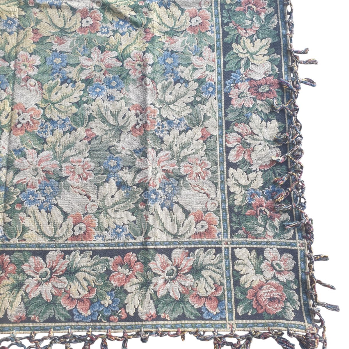 Grande Nappe Tapisserie Vintage Style Gobelins hors Franges 170 cm x 150 cm-photo-7