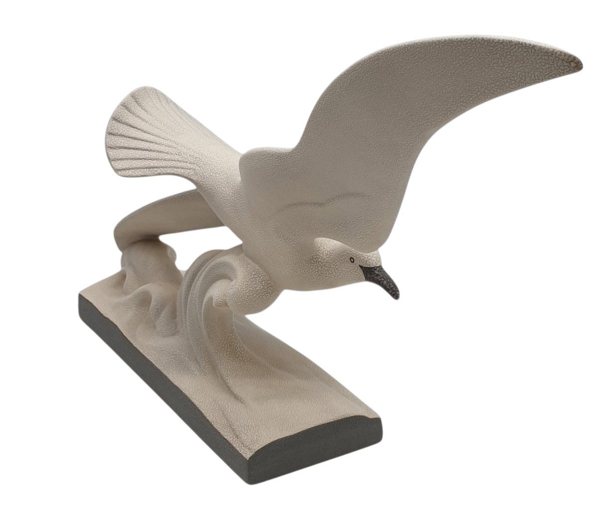 Imposant Craquelé Art Déco Goéland en Vol Attribué à Charles Lemanceau 1930 Nous vous proposons