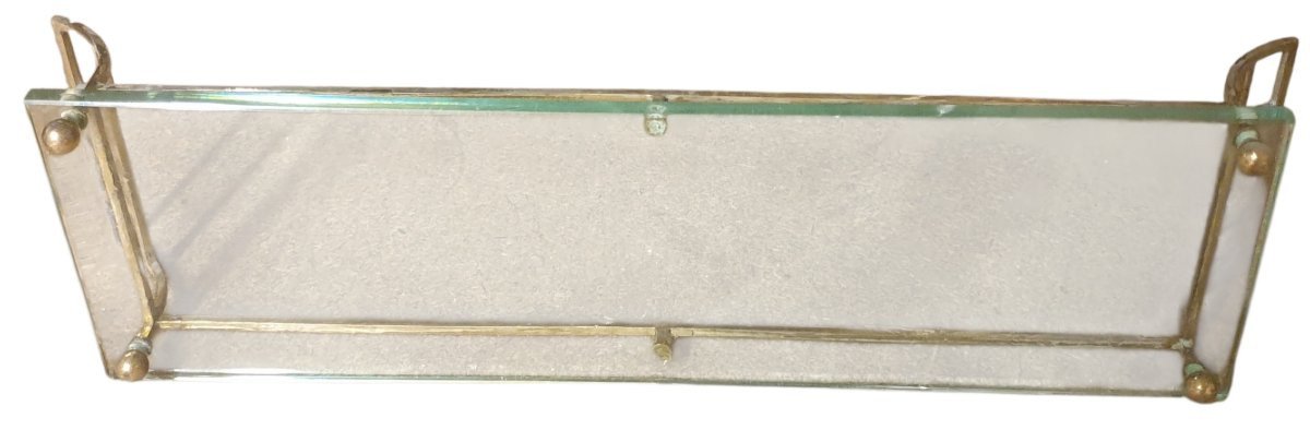 WMF Nécessaire de Bureau Complet Art Déco Laiton & Verre Signé  WMF-photo-3