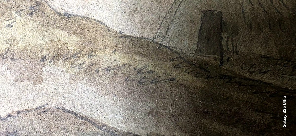 Huber Robert, Attributed: 18th-century Watercolor Depicting An Architectural Caprice And Pastoral Scene-photo-4