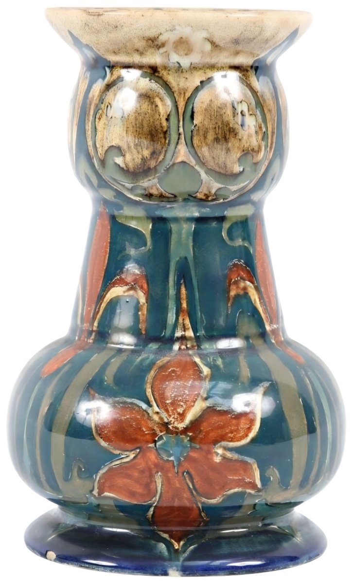 Vase Art Nouveau Rozenburg Den Haag Hollande Circa 1900-photo-3