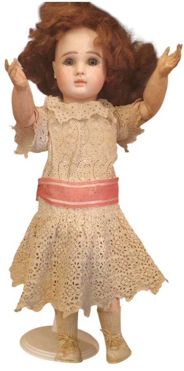 Steiner Doll Head Porcelain Head Mouth Closed-photo-2