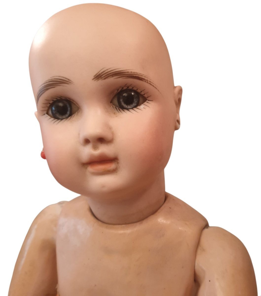 Steiner Doll Head Porcelain Head Mouth Closed-photo-4