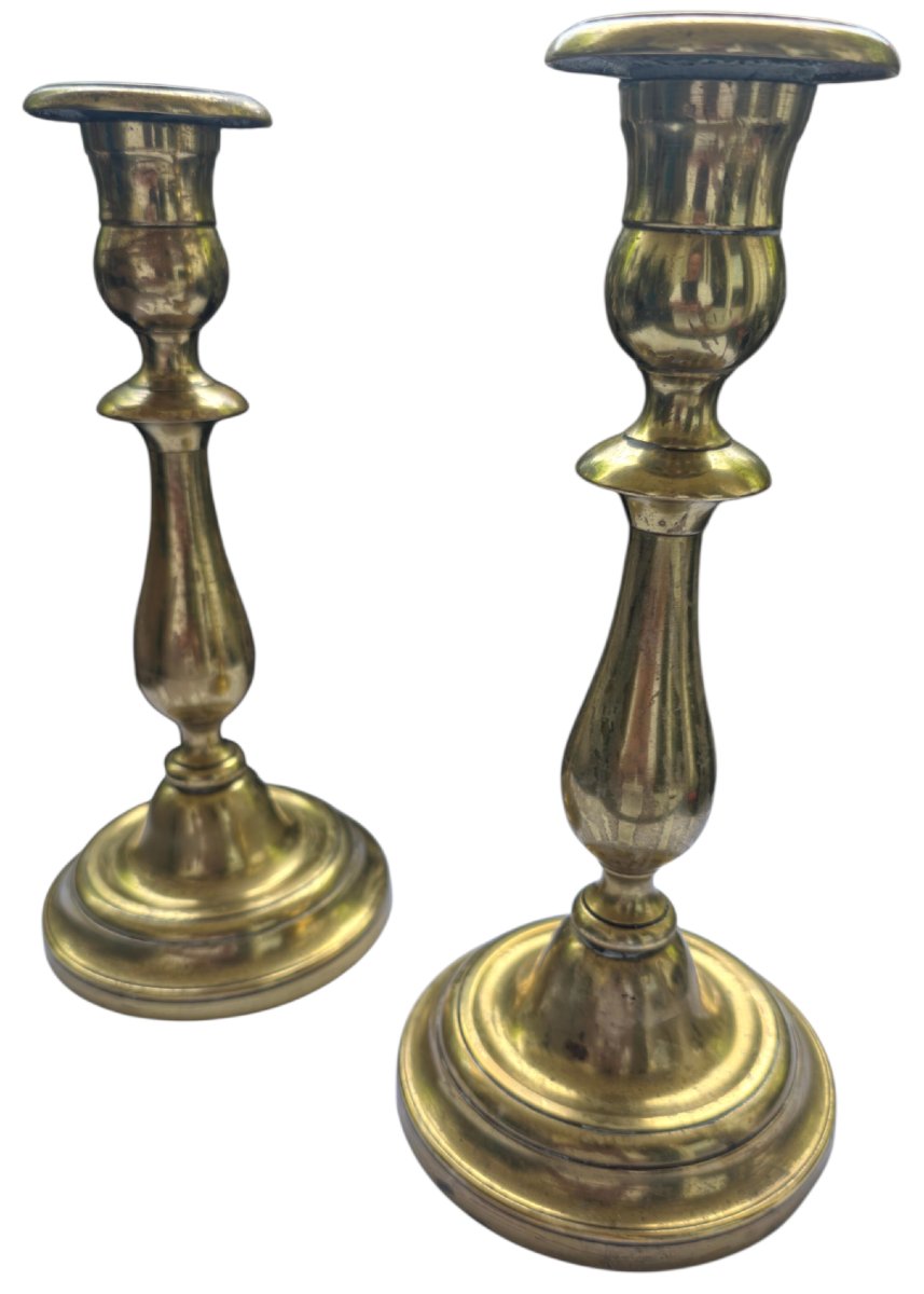 Pair Of 18th-century Candelabra Candleholders 