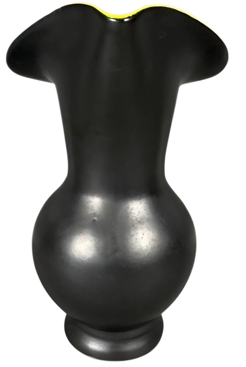Grand pichet Vase sculptural en céramique de Vallauris Dans le goût de Pol Chambost circa 1950-photo-2