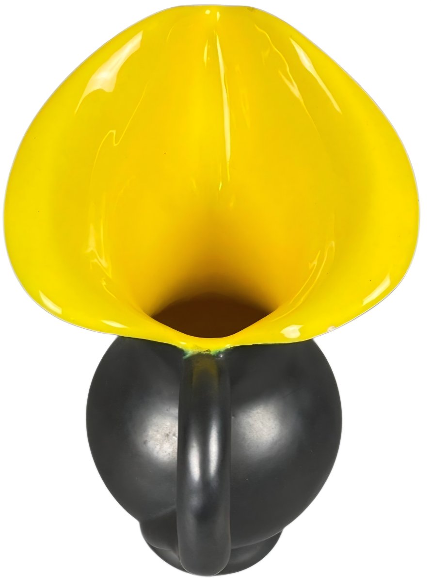 Grand pichet Vase sculptural en céramique de Vallauris Dans le goût de Pol Chambost circa 1950-photo-3