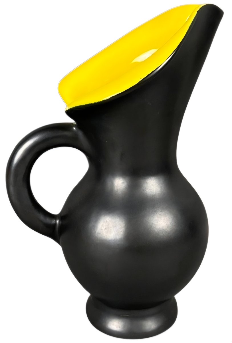 Grand pichet Vase sculptural en céramique de Vallauris Dans le goût de Pol Chambost circa 1950