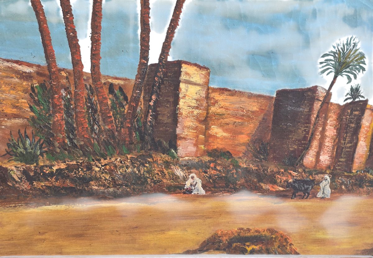 Oil On Canvas, Signed Gerbois Circa 1936-photo-3
