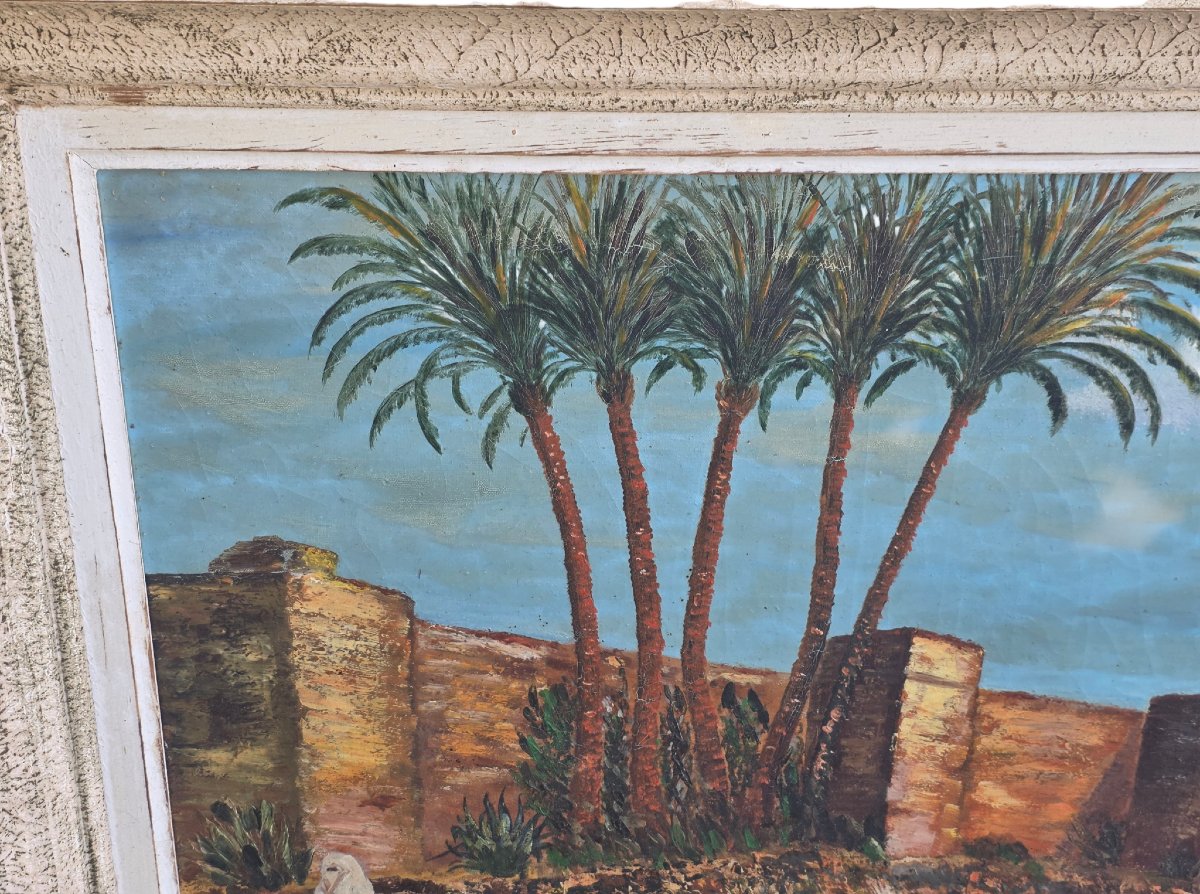 Oil On Canvas, Signed Gerbois Circa 1936-photo-4