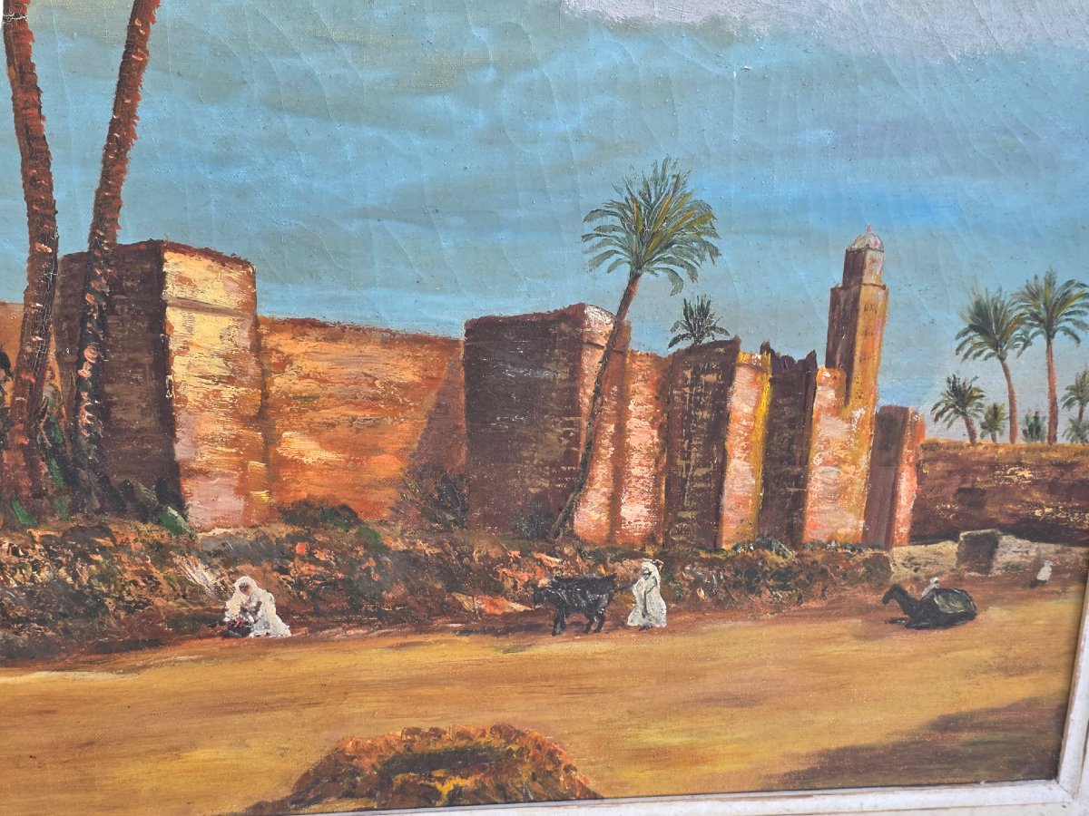 Oil On Canvas, Signed Gerbois Circa 1936-photo-3