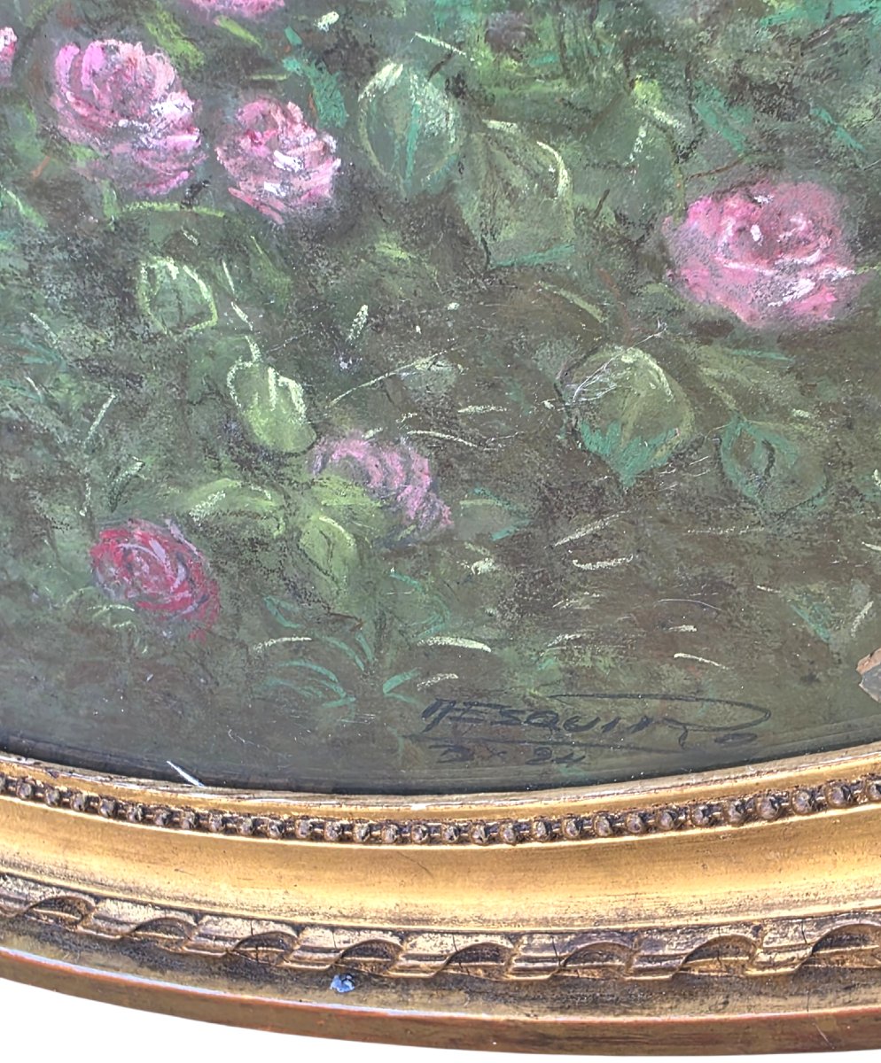  ​a Very Beautiful And Large Pastel From The Belle époque Period, Executed With Remarkable Mastery Of The L-photo-3