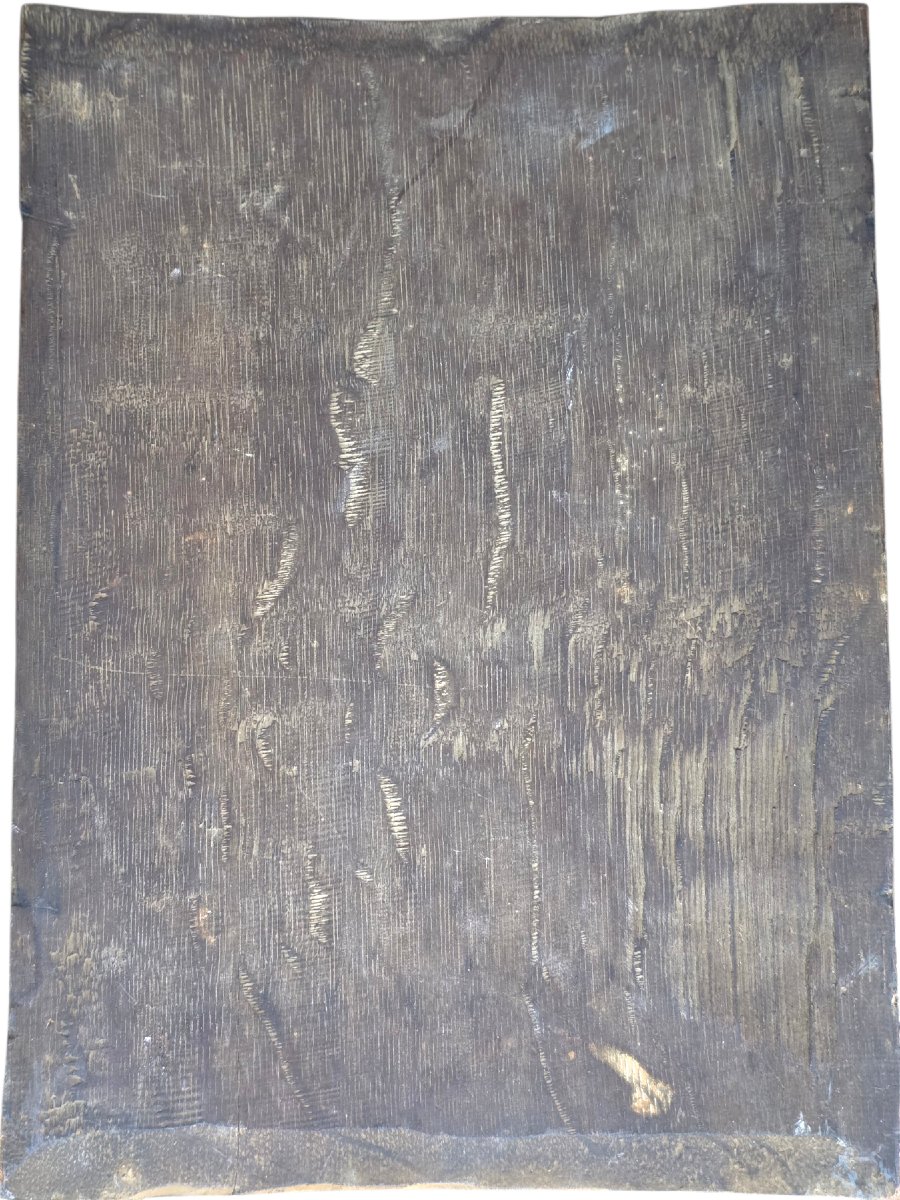   Christ On The Cross On An Oak Panel, 17th-century European School  -photo-3