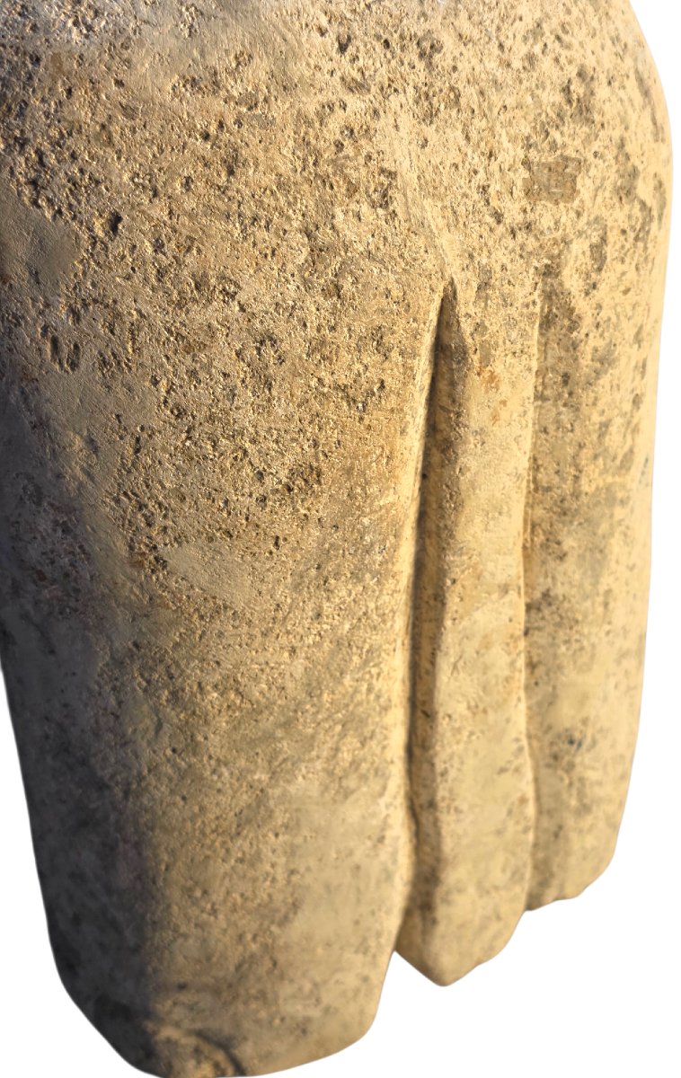 Elephant-shaped Suture Made Of Limestone, Qing Dynasty, 19th Century-photo-2