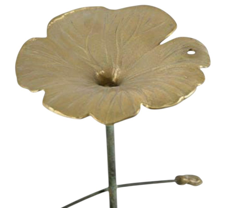 Jivko Sedlarski Piétement table basse bronze patine verte Thème Aquatique Grénouille-photo-4