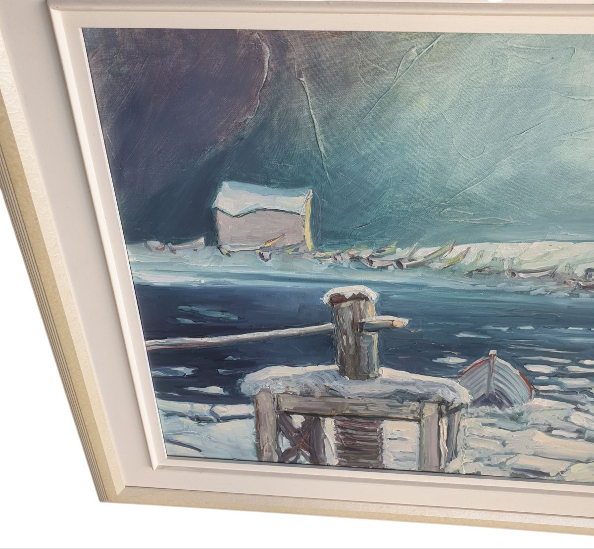  Jean-Claude Roy 1948 Soleil d'Hiver à St Renée 1993 Huile sur toile 51 x 61 cm franco canadien-photo-2