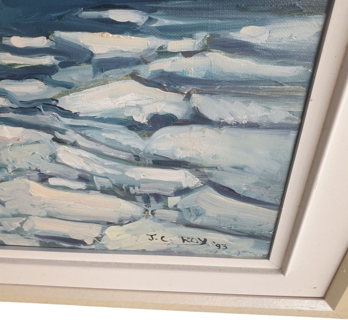  Jean-Claude Roy 1948 Soleil d'Hiver à St Renée 1993 Huile sur toile 51 x 61 cm franco canadien-photo-4