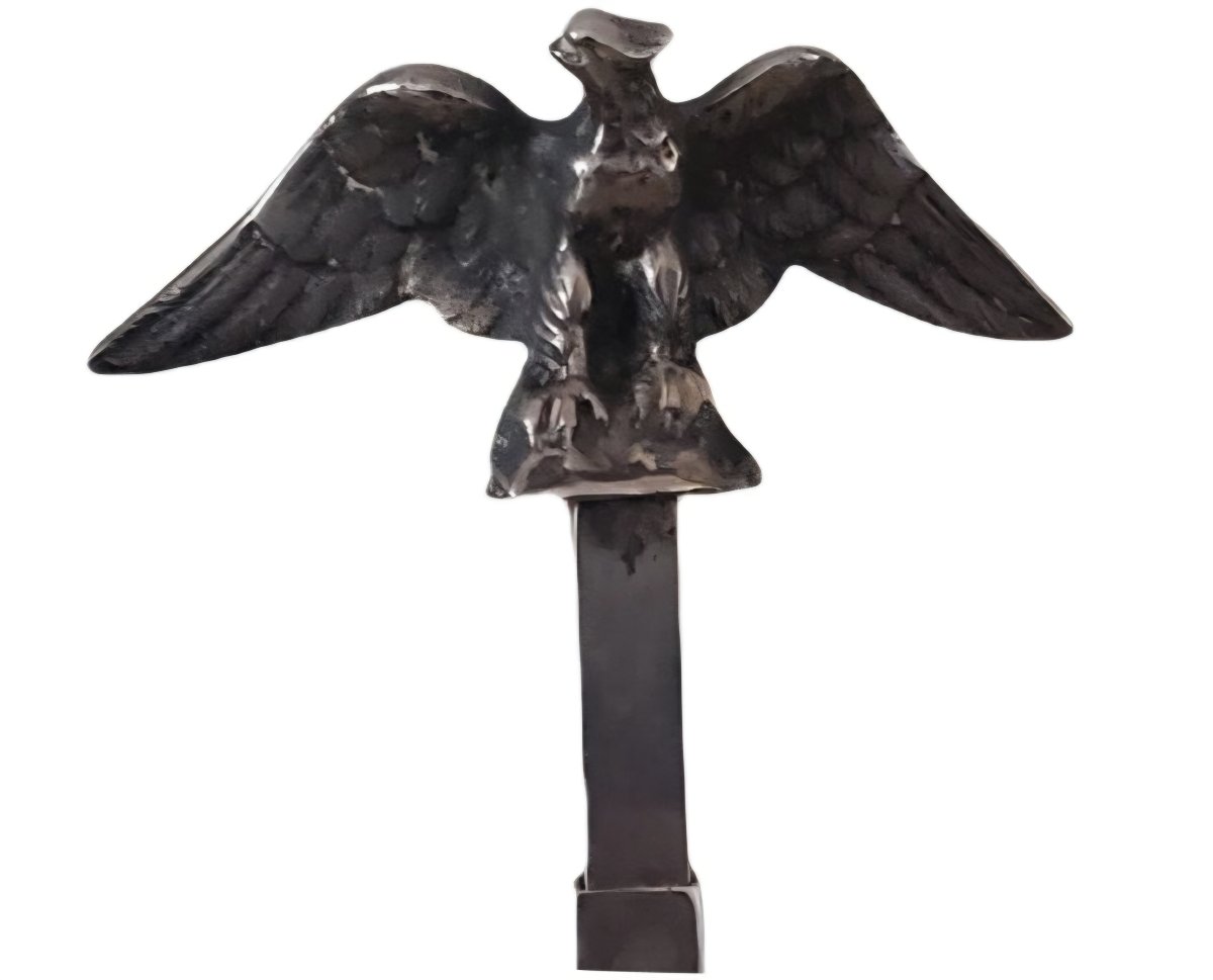  Antique Empire-style Hot Water Bottle Lamp, Late 19th Century, In Silver-plated Bronze  Exceptional Lamp-photo-2