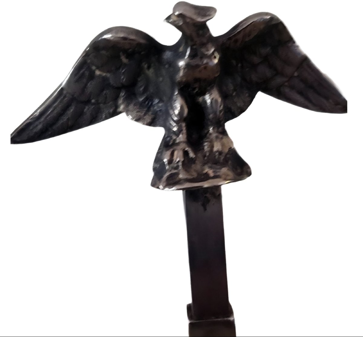  Antique Empire-style Hot Water Bottle Lamp, Late 19th Century, In Silver-plated Bronze  Exceptional Lamp-photo-7