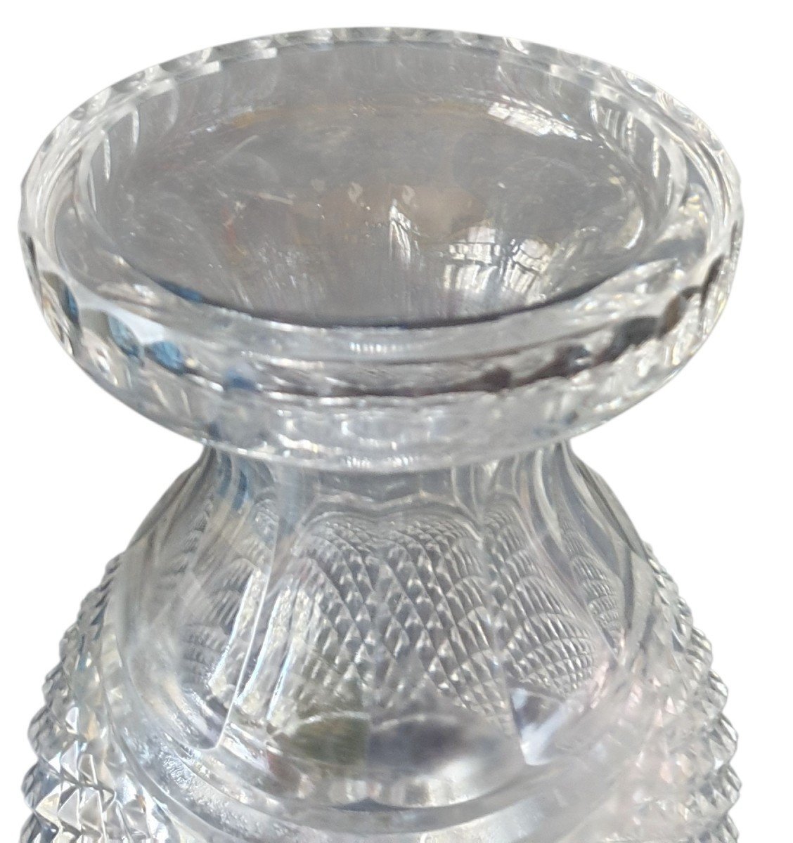 Vase urne en cristal taillé de Baccarat Époque XIXe siècle Superbe et important vase en cristal-photo-3