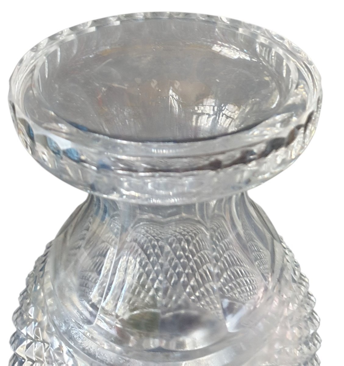 Vase urne en cristal taillé de Baccarat Époque XIXe siècle Superbe et important vase en cristal-photo-2