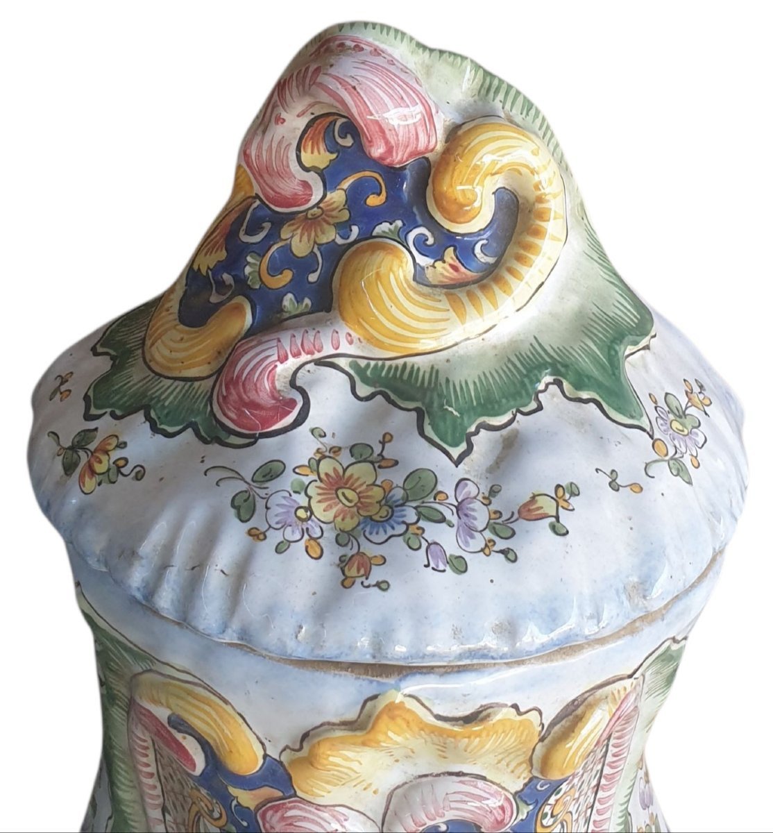 Alfred Renoleau Complete Faience Fountain And Stand  Complete Fountain-photo-3