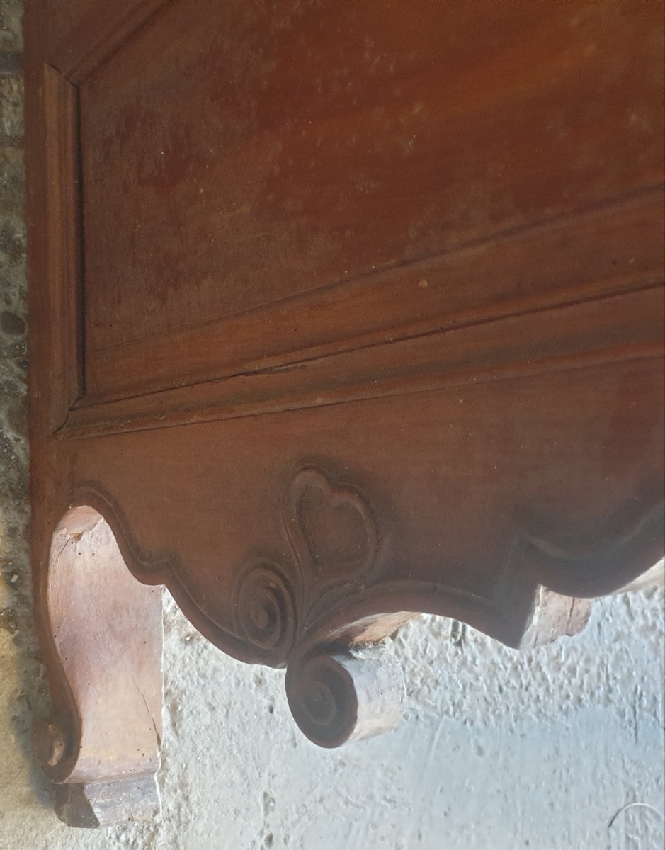  Monumentale Armoire de Mariage Régionale Cerisier d’Époque XVIIIe Provenance Gironde 800E-photo-2