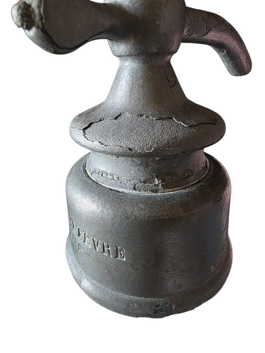  Siphon seltzogène ancien D. FÈVRE Paris –XIXe siècle Déco industrielle -photo-5