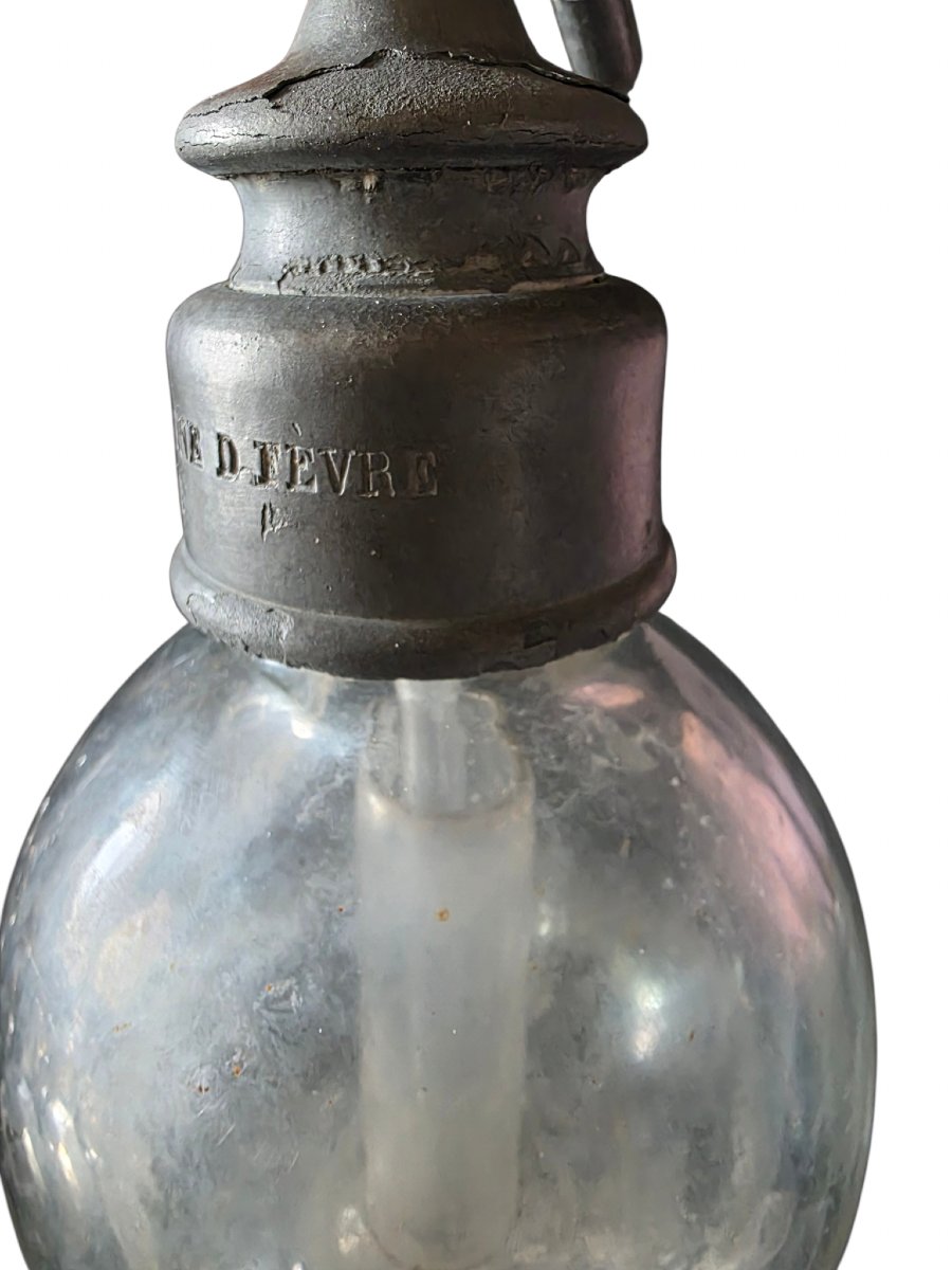  Siphon seltzogène ancien D. FÈVRE Paris –XIXe siècle Déco industrielle -photo-7