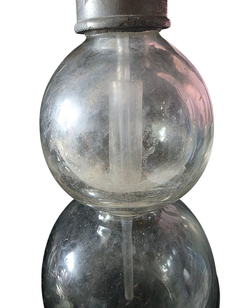  Siphon seltzogène ancien D. FÈVRE Paris –XIXe siècle Déco industrielle -photo-8