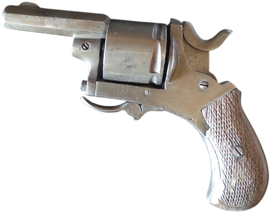 Revolver d'autodéfense de poche de fabrication liégeoise Belgique époque XIXᵉ siècle ELG -photo-2