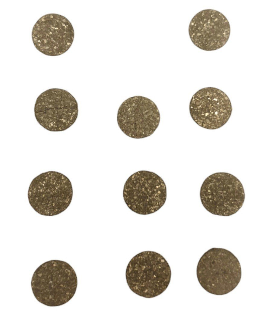 Écrin ancien avec 11 boutons en marcassite Époque XVIIIe XIXe Initiales M DE G  -photo-3