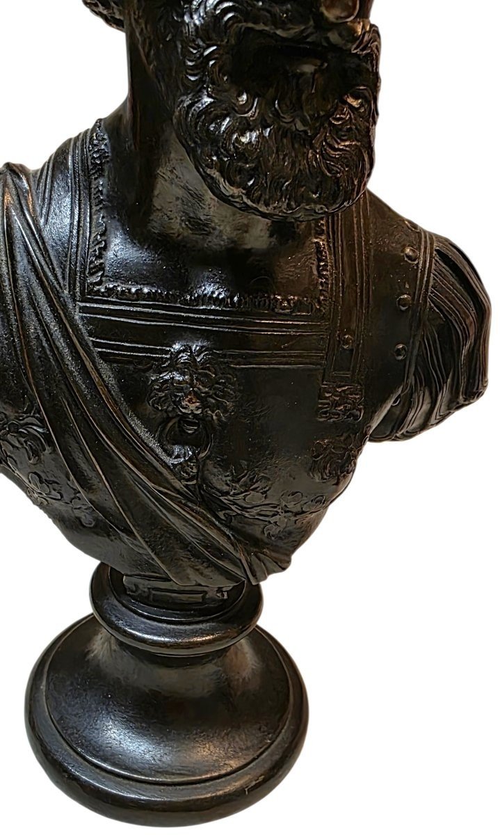  A Rare Pair Of Bronze Busts Of Henry IV And Marie De' Medici, 18th Century -photo-7