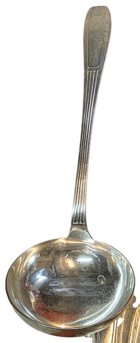  Large Art Deco 120-piece Silver-plated Cutlery Set, 5.5 Kg—a Truly Beautiful Set-photo-3