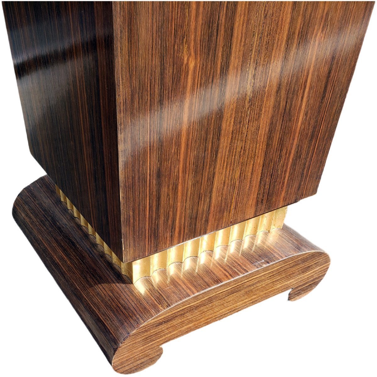  An Elegant Art Deco-style Display Case From Around 1930, In The Ruhlmann Style -photo-3