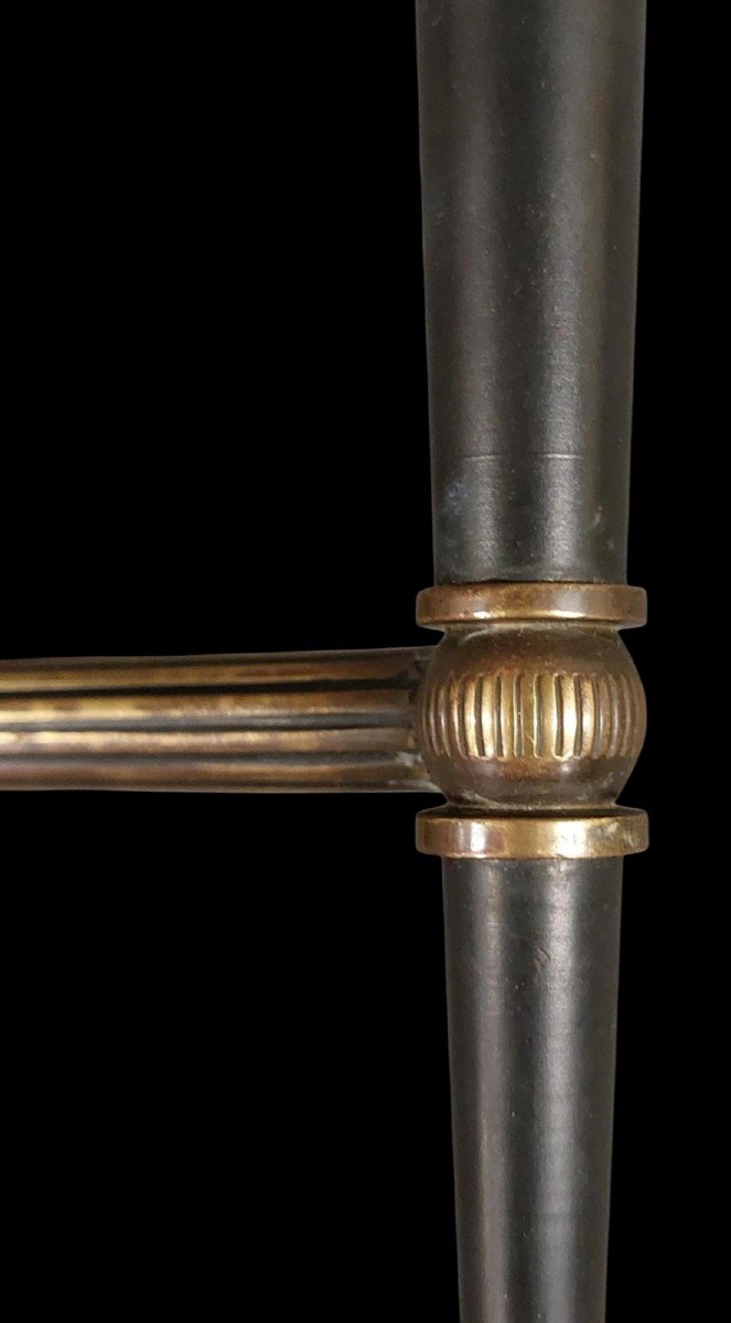  Pair Of Neoclassical-style Wall Sconces  Maison Jansen, Patinated Bronze  A Stunning Pair -photo-2
