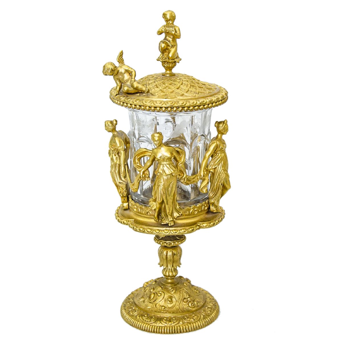  Monture de brûle-parfum en bronze doré d'époque Empire Estampillée Susse Frères Exceptionnelle-photo-6