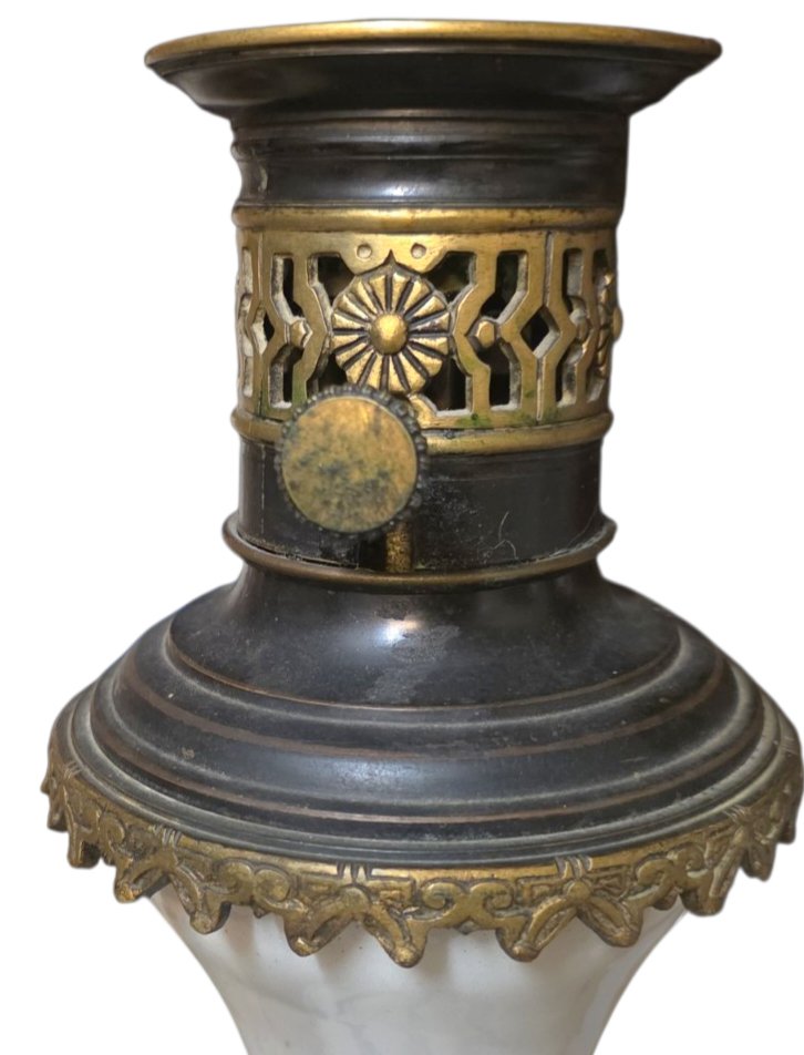   Théodore Deck Exceptional Pair Of 19th-century Japanese-style Oil Lamps Attributed -photo-6