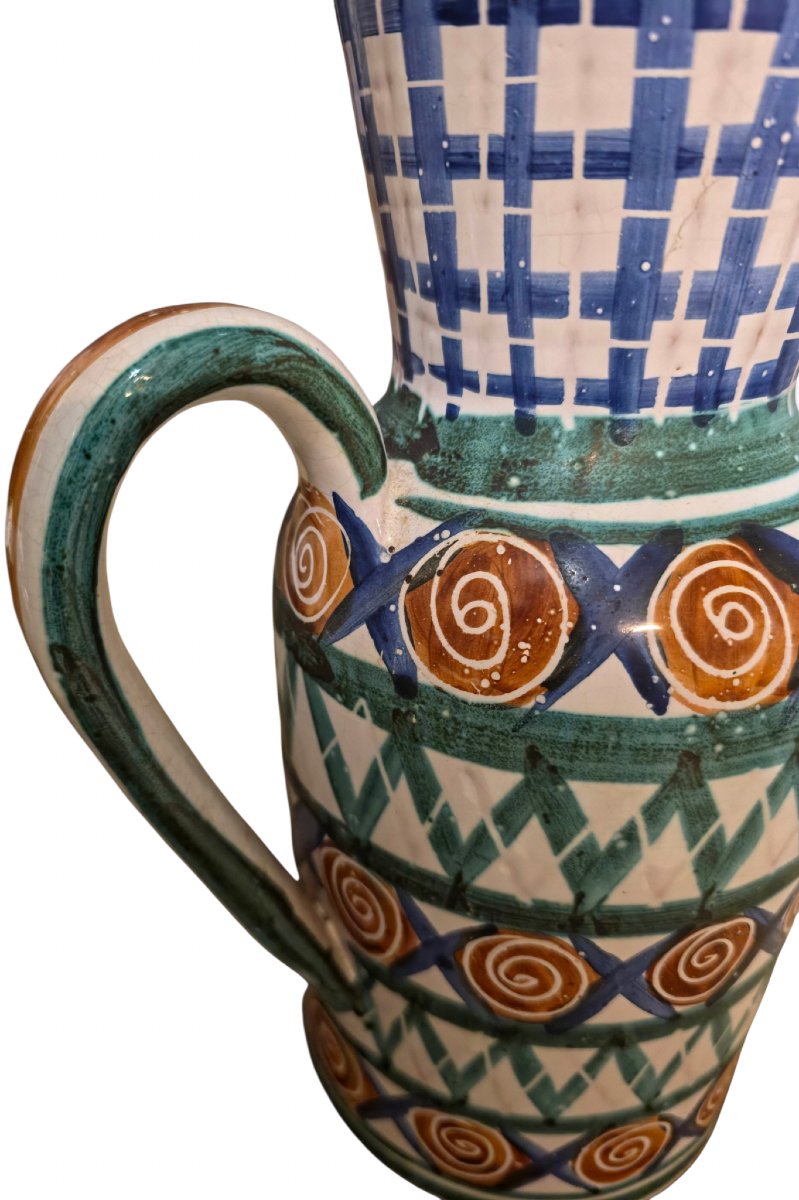 Large Glazed Ceramic Pitcher By Robert Picaud  Robert Picaud, A French Ceramic Artist -photo-3