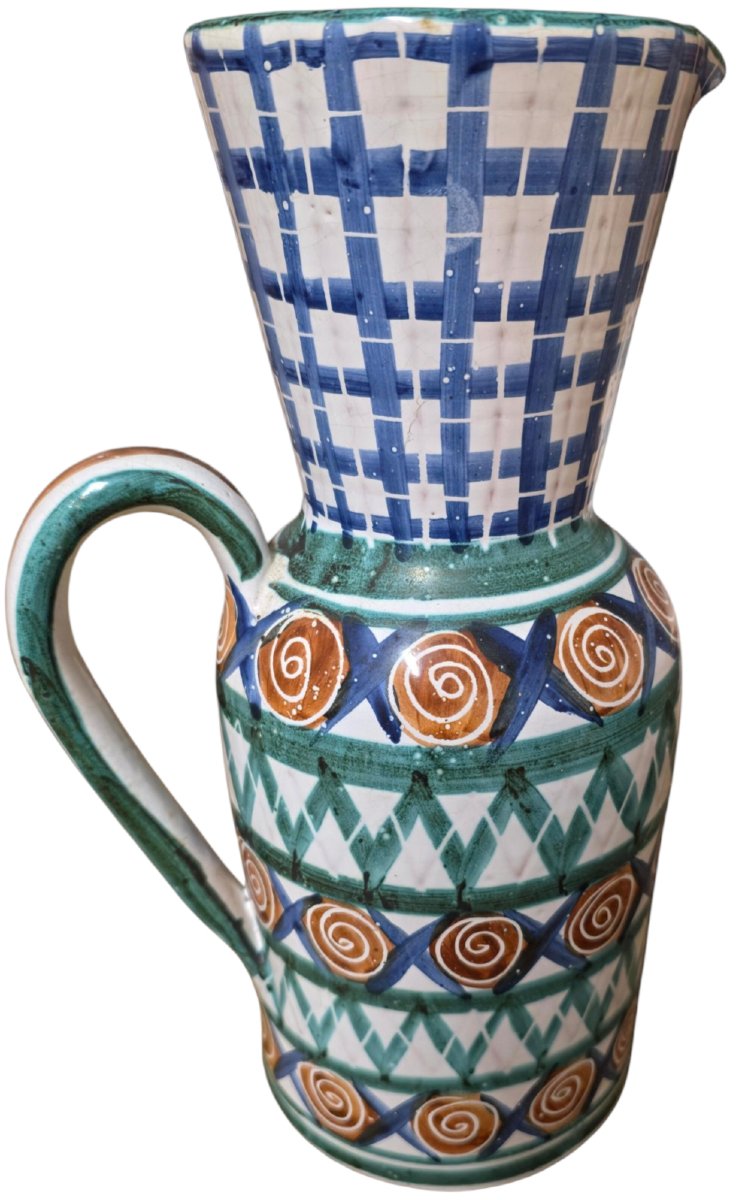 Large Glazed Ceramic Pitcher By Robert Picaud  Robert Picaud, A French Ceramic Artist 