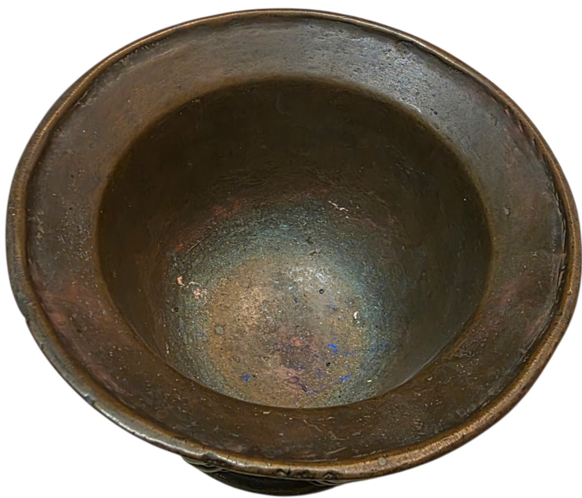   Rare Bronze Mortar With Balusters, 16th–17th Century, 4.5 Kg, Superb Apothecary's Mortar -photo-2