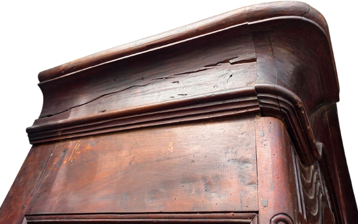 Rare 18th-century Chest Of Drawers In Solid Walnut And Oak  Rhône Valley, Provence -photo-2