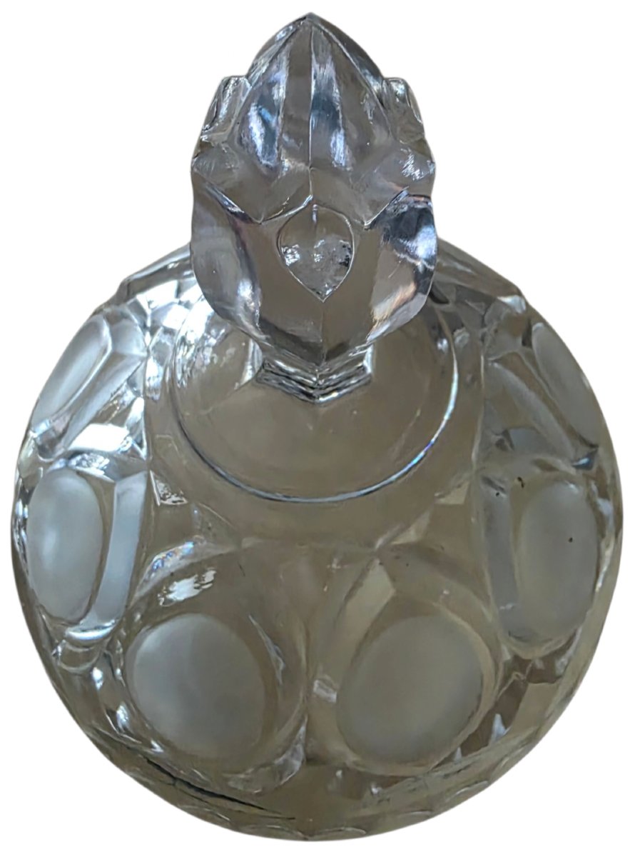 Large, 35-cm-tall Crystal Candy Dish On A Stand, Likely Baccarat. Magnificent-photo-2