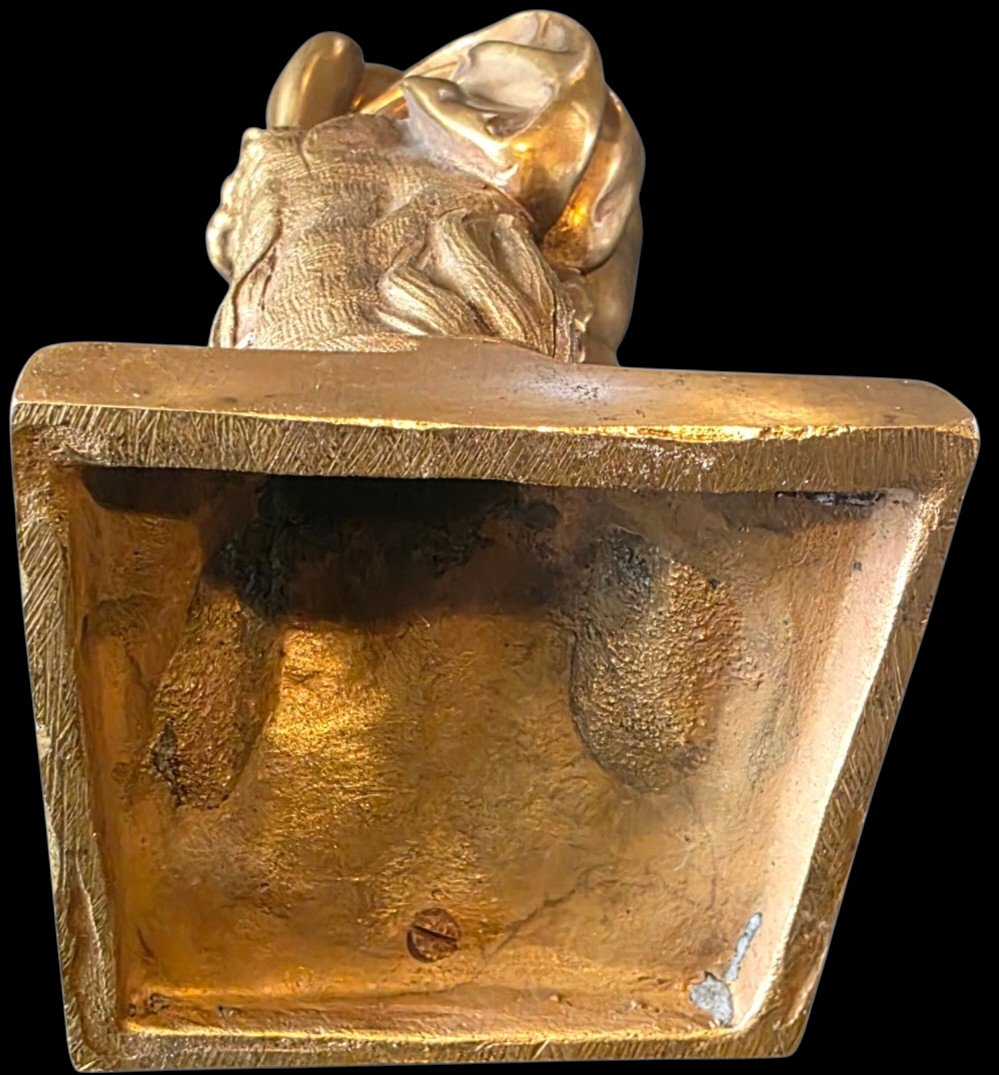  Statue en Bronze Doré La Baigneuse au Drapé falconet Clodion Bronze Doré Baigneuse -photo-7