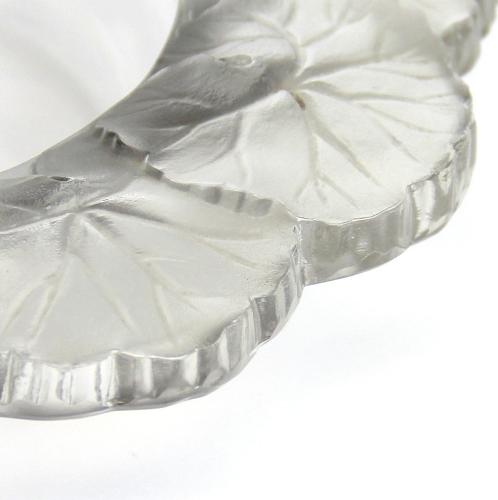  Lalique France Large Honfleur-style Trash Bowl, Crystal, 22 Cm-photo-3