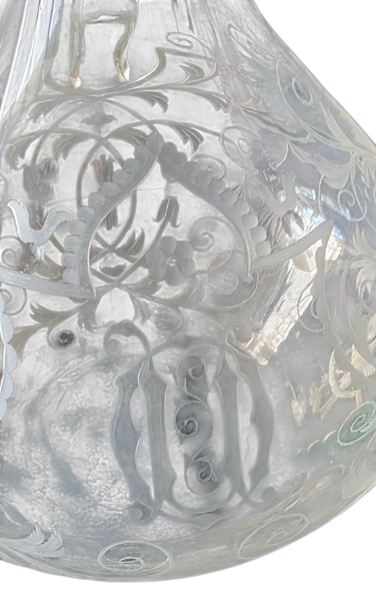  Crystal Ewer Engraved With A Bird And Foliage Motifs—j. & L. Lobmeyr, Vienna, 19th Century -photo-2