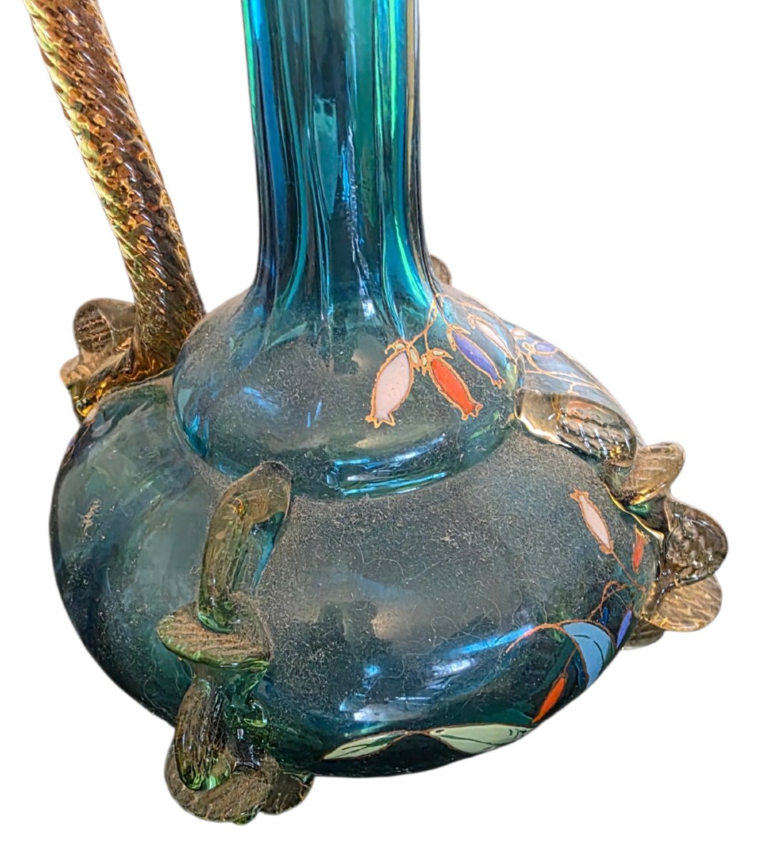 Carafe Acute Liquor Or Strong Alcohol Litter With A Lid Mounted On A Vienna Hinge-photo-2
